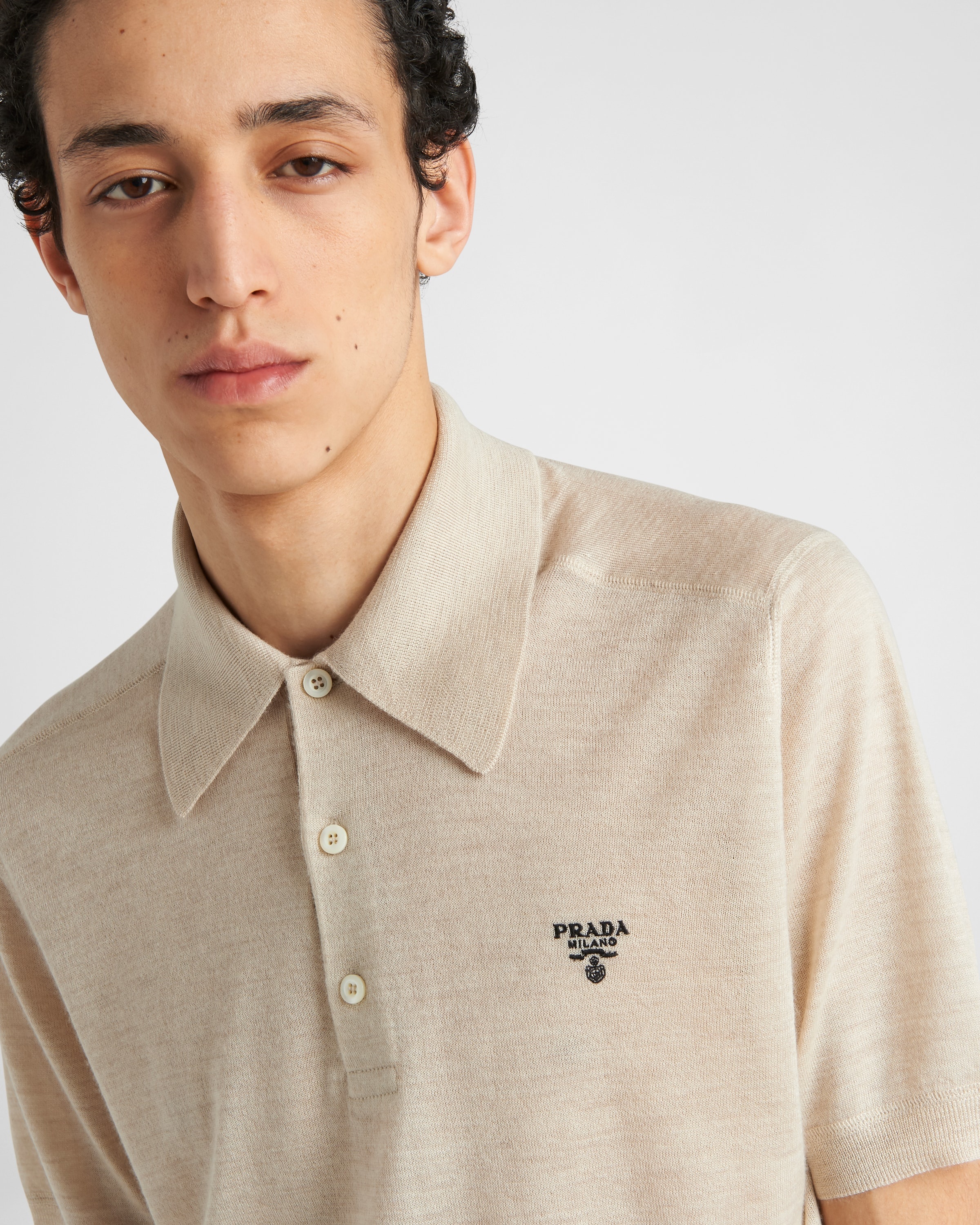 Cashmere polo shirt - 3