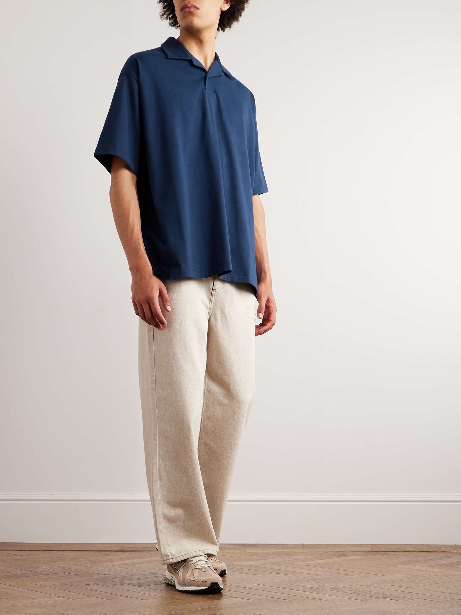 Cotton-Blend Jersey Polo Shirt - 2