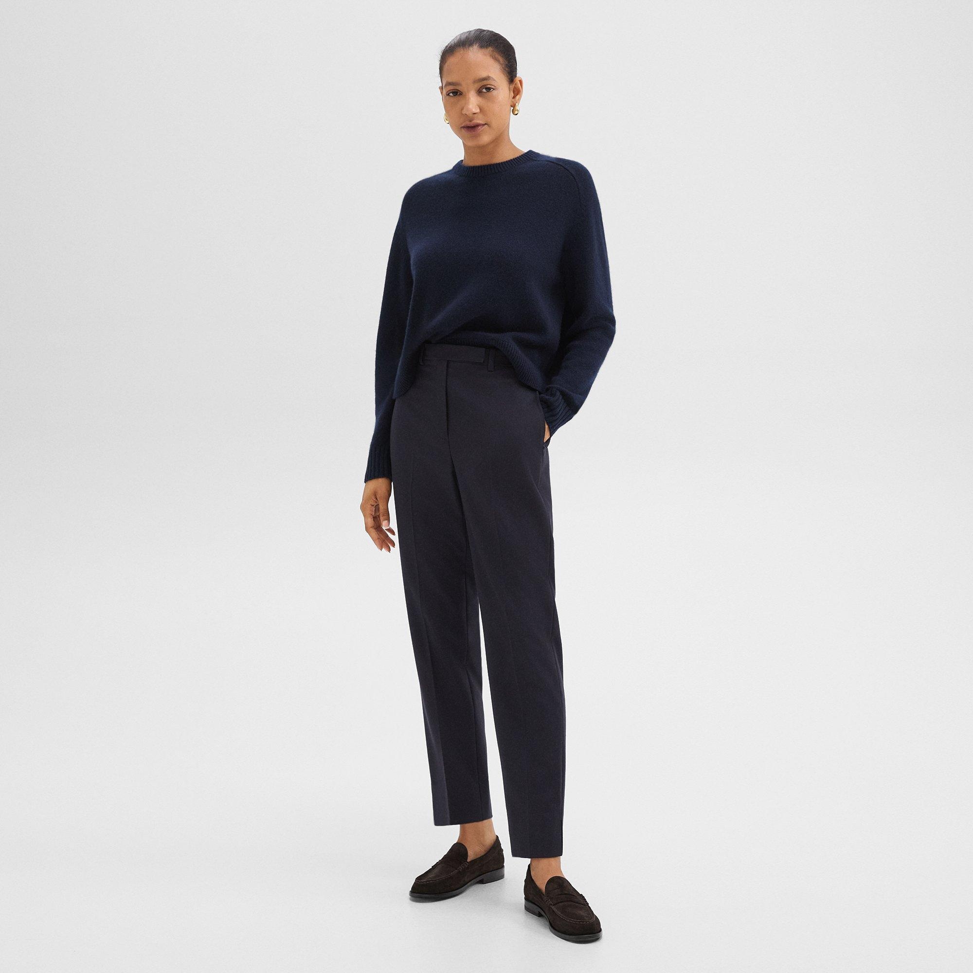 Tapered High-Waist Pant in Sleek Flannel - 3