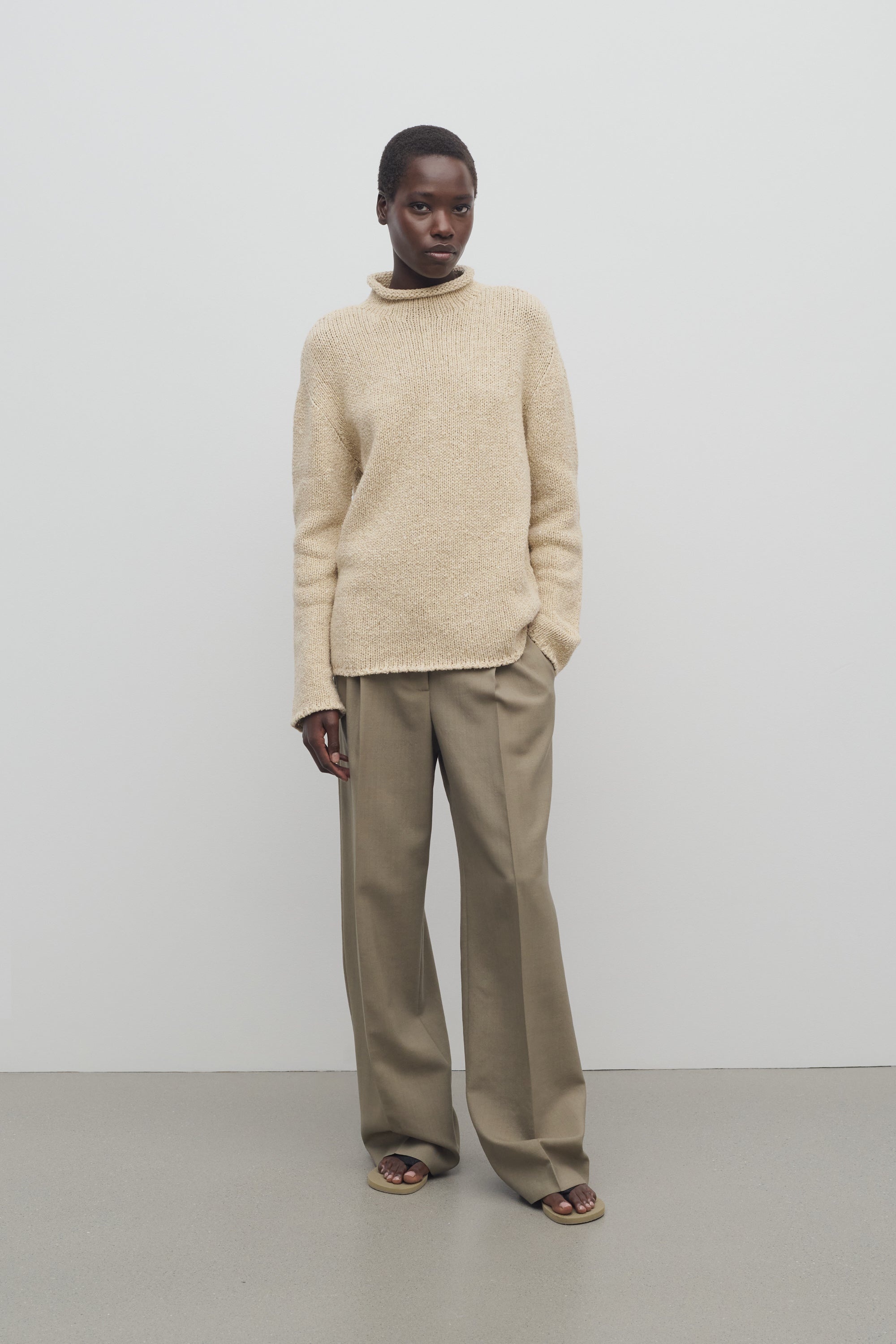 The Row Bogat Pant in Wool and Mohair | REVERSIBLE