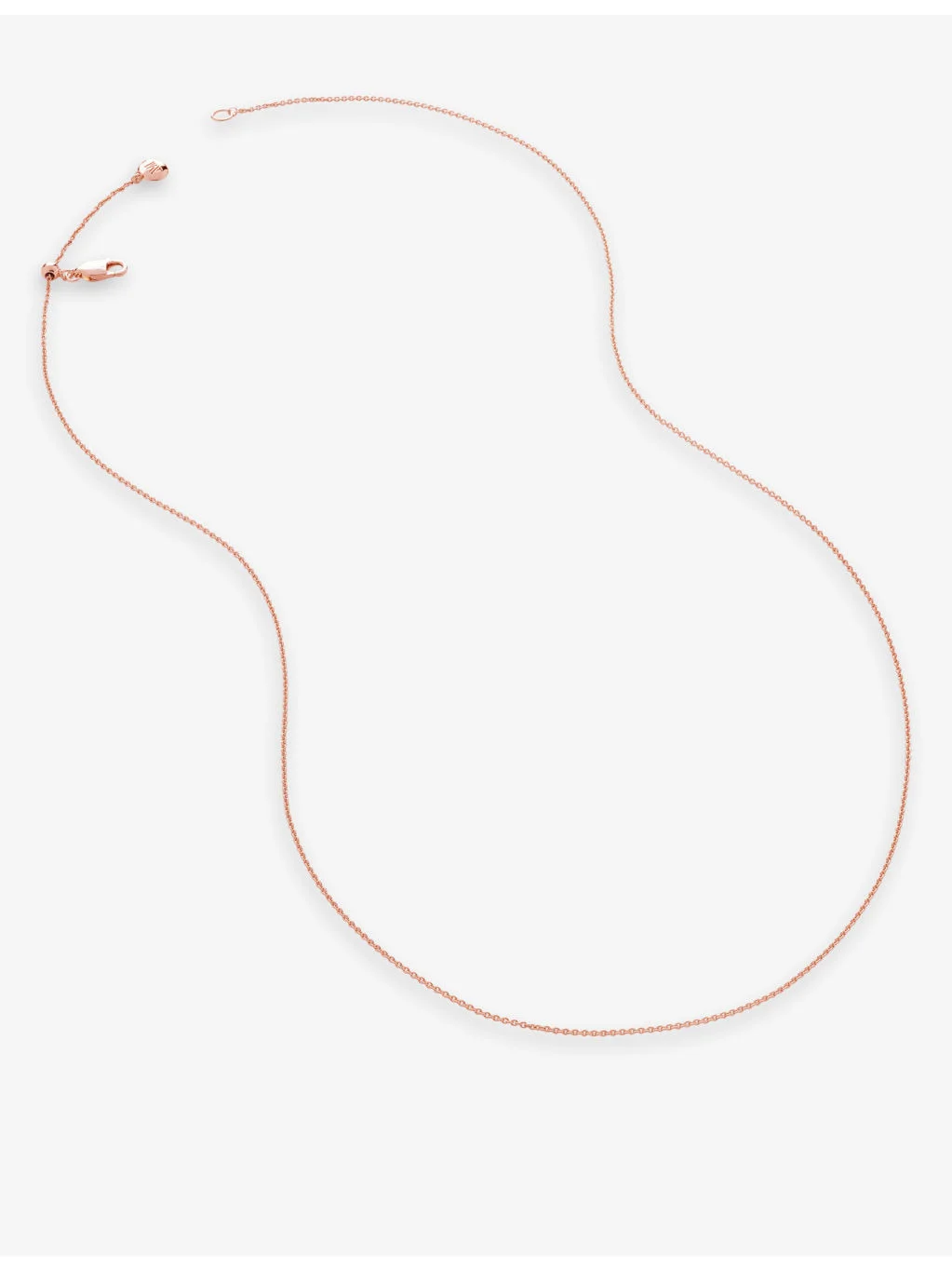 Fine 18ct rose gold-plated vermeil sterling-silver chain necklace - 1