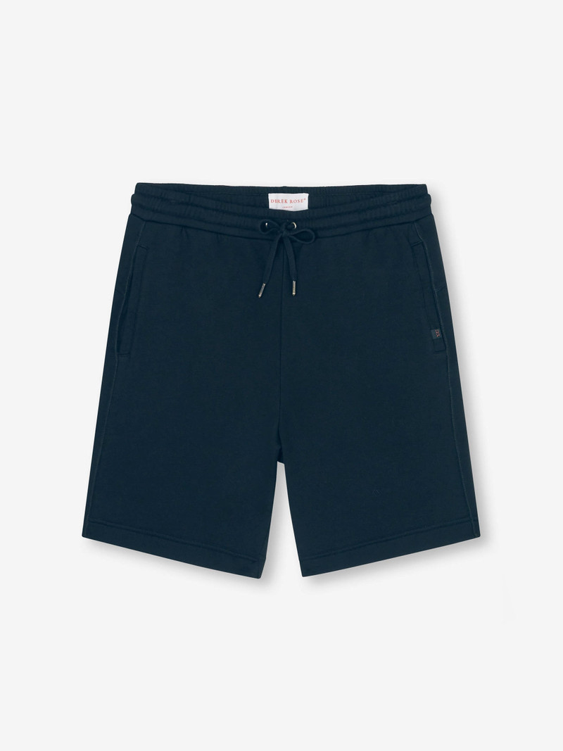 Quinn Cotton Modal Sweat Shorts Navy Blue 1