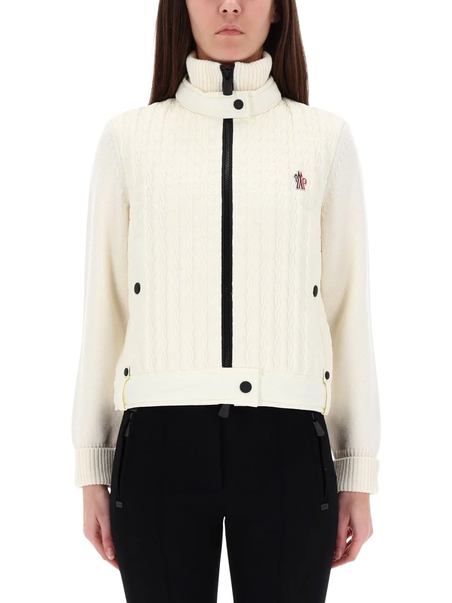 ZIPPER CARDIGAN WITH LOGO - 1