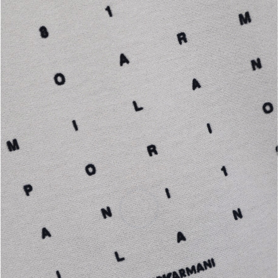 Emporio Armani Velour Logo Lettering Cotton T-Shirt - 3