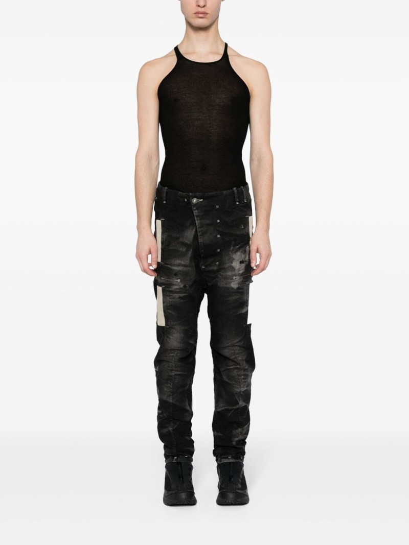 Boris Bidjan Saberi faded slim-cut jeans outlook