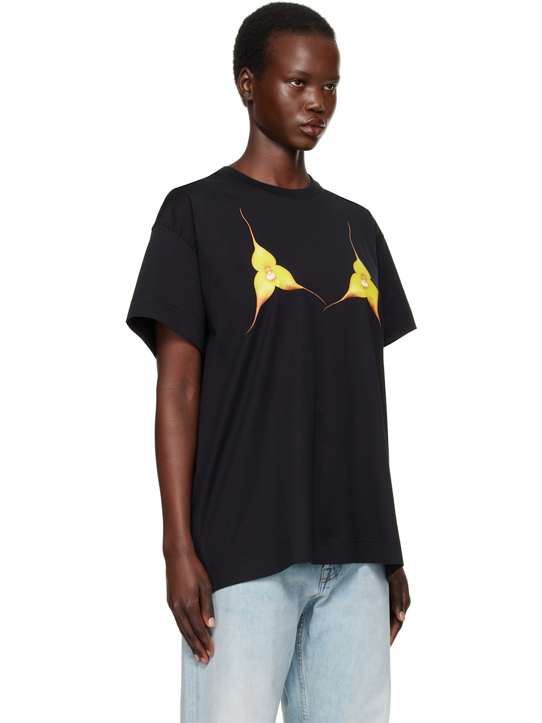 Black Oversize Fit T-shirt - 2