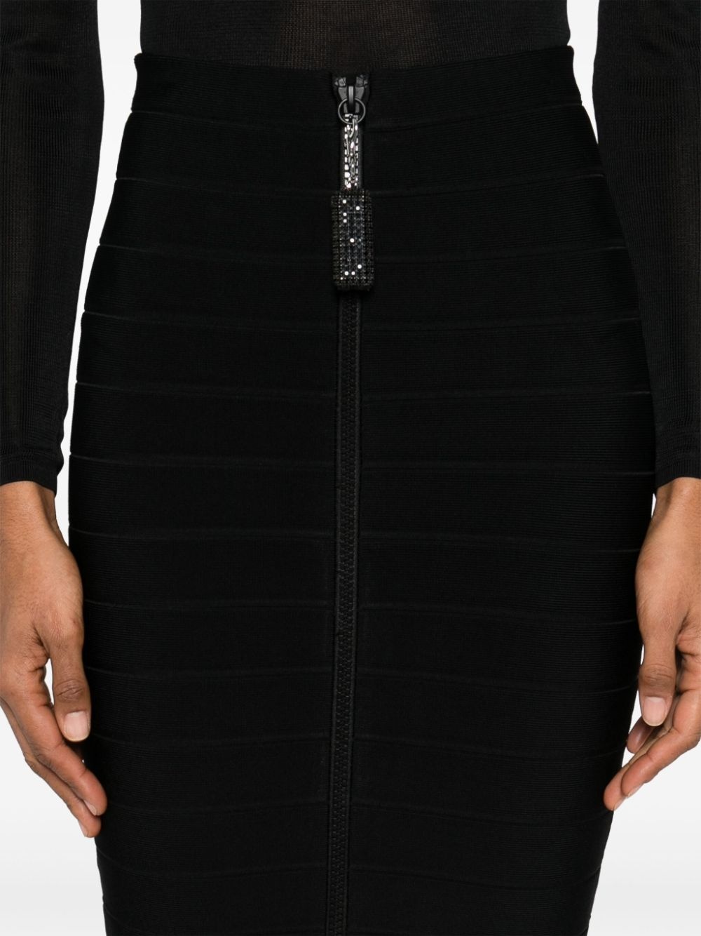 x Christopher Kane ruffle knit midi skirt - 5