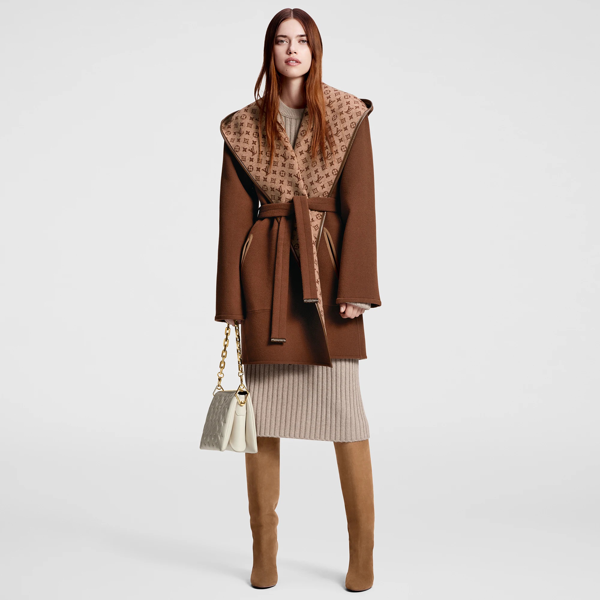Reversible Zip-Off Wrap Coat - 3