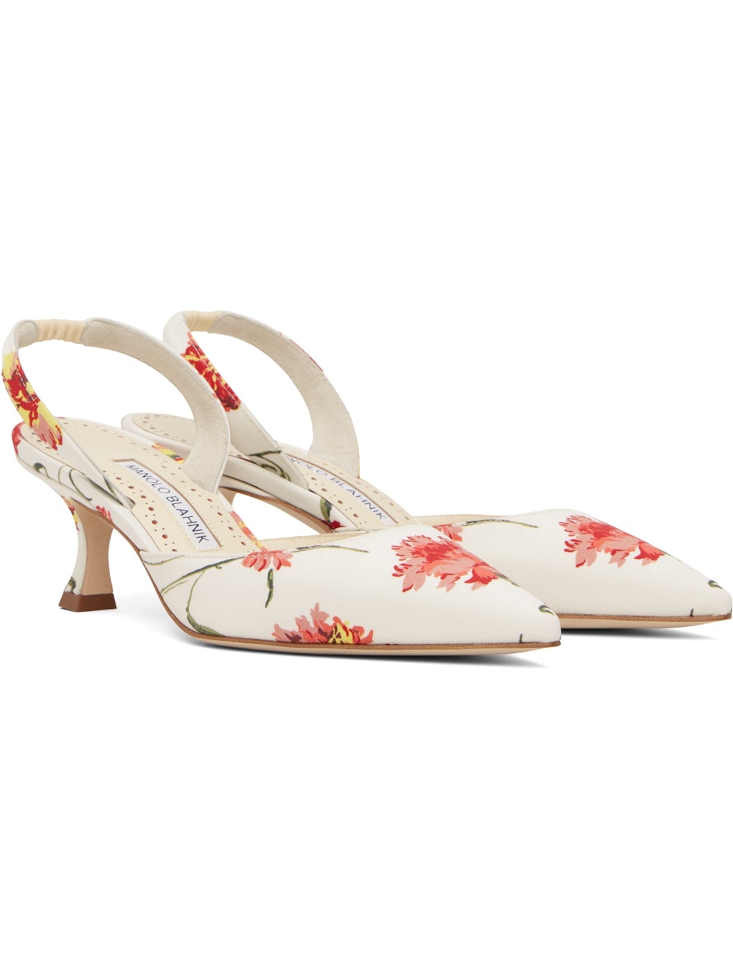 White & Pink Carolyne Heels - 4