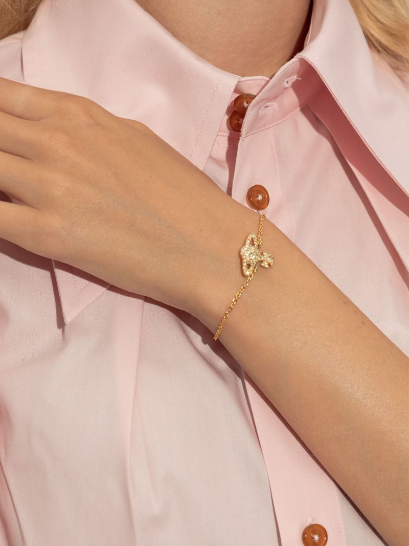 Vivienne Westwood Natalina orb-crystal bracelet outlook