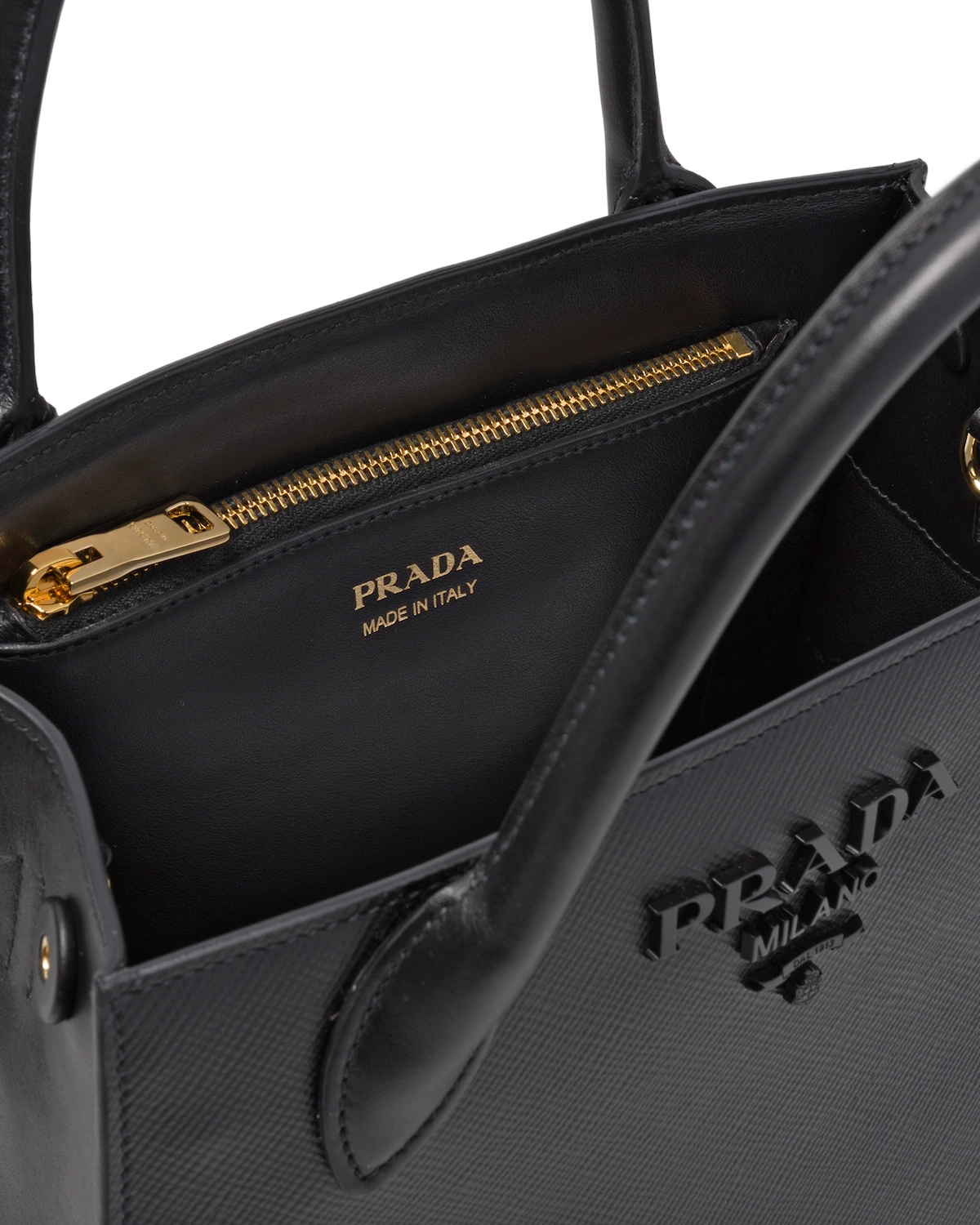 Small Saffiano Leather Prada Monochrome Bag - 5