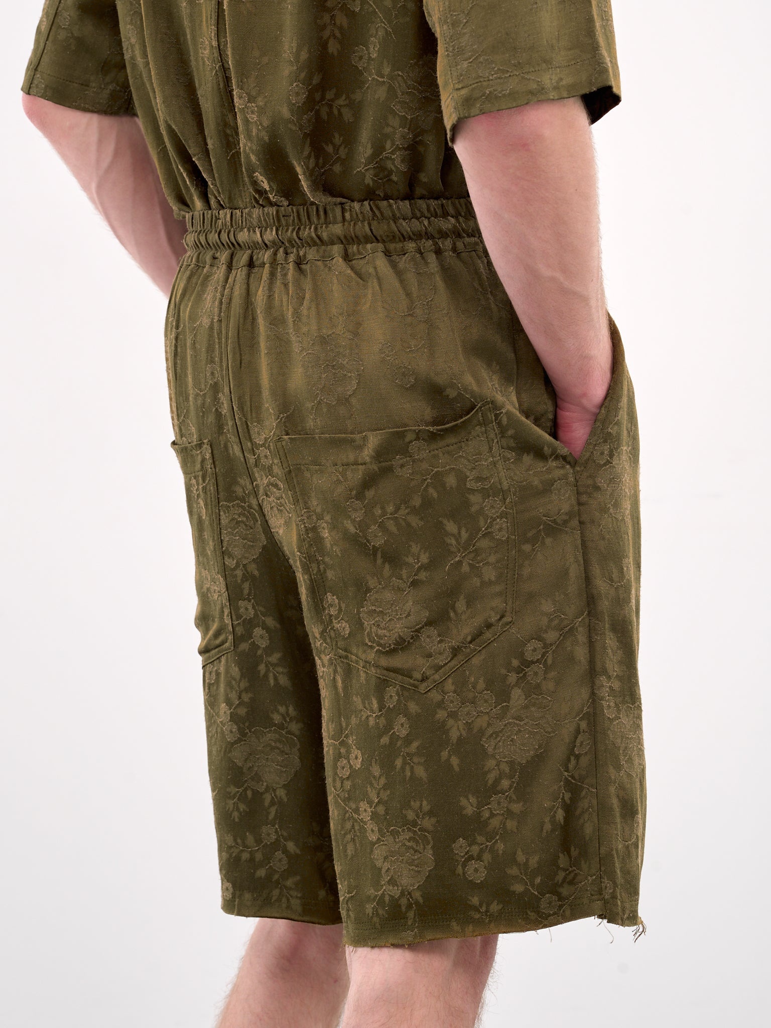 Raw Lined Elasticated Shorts - 5