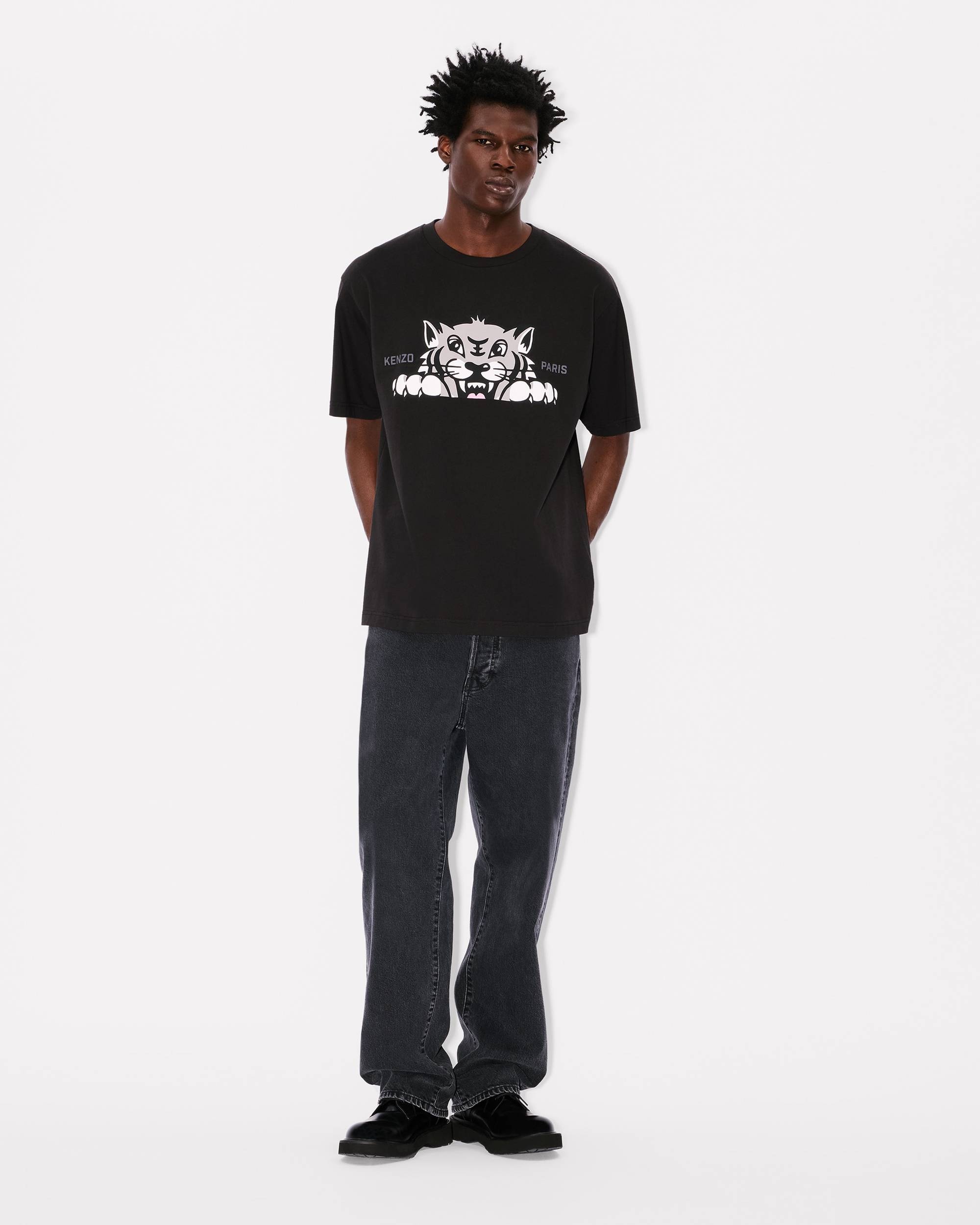'KENZO Happy Tiger' oversized T-shirt in cotton - 5