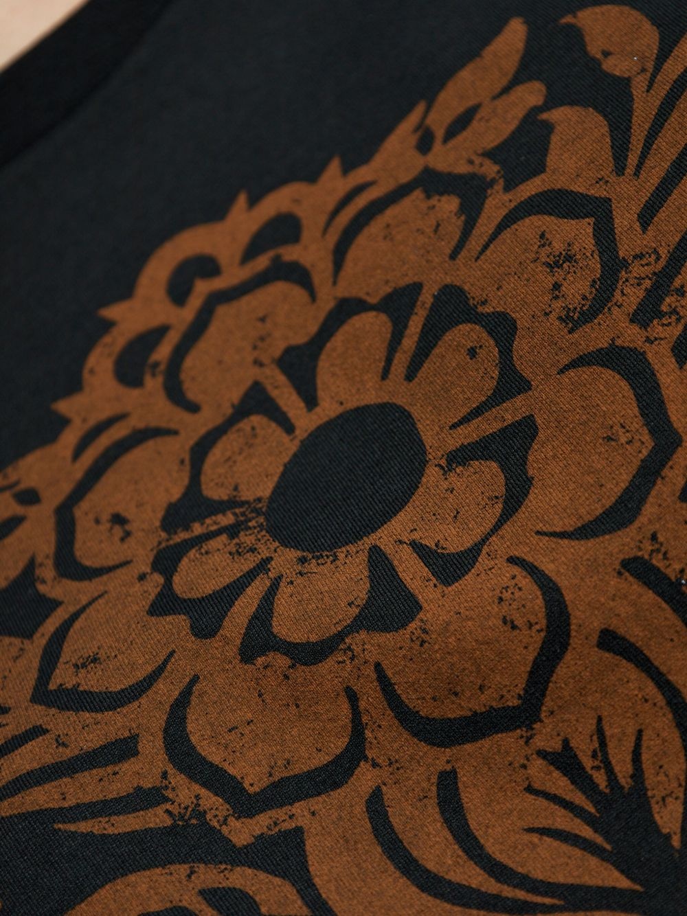 Flower-print cotton T-shirt - 5