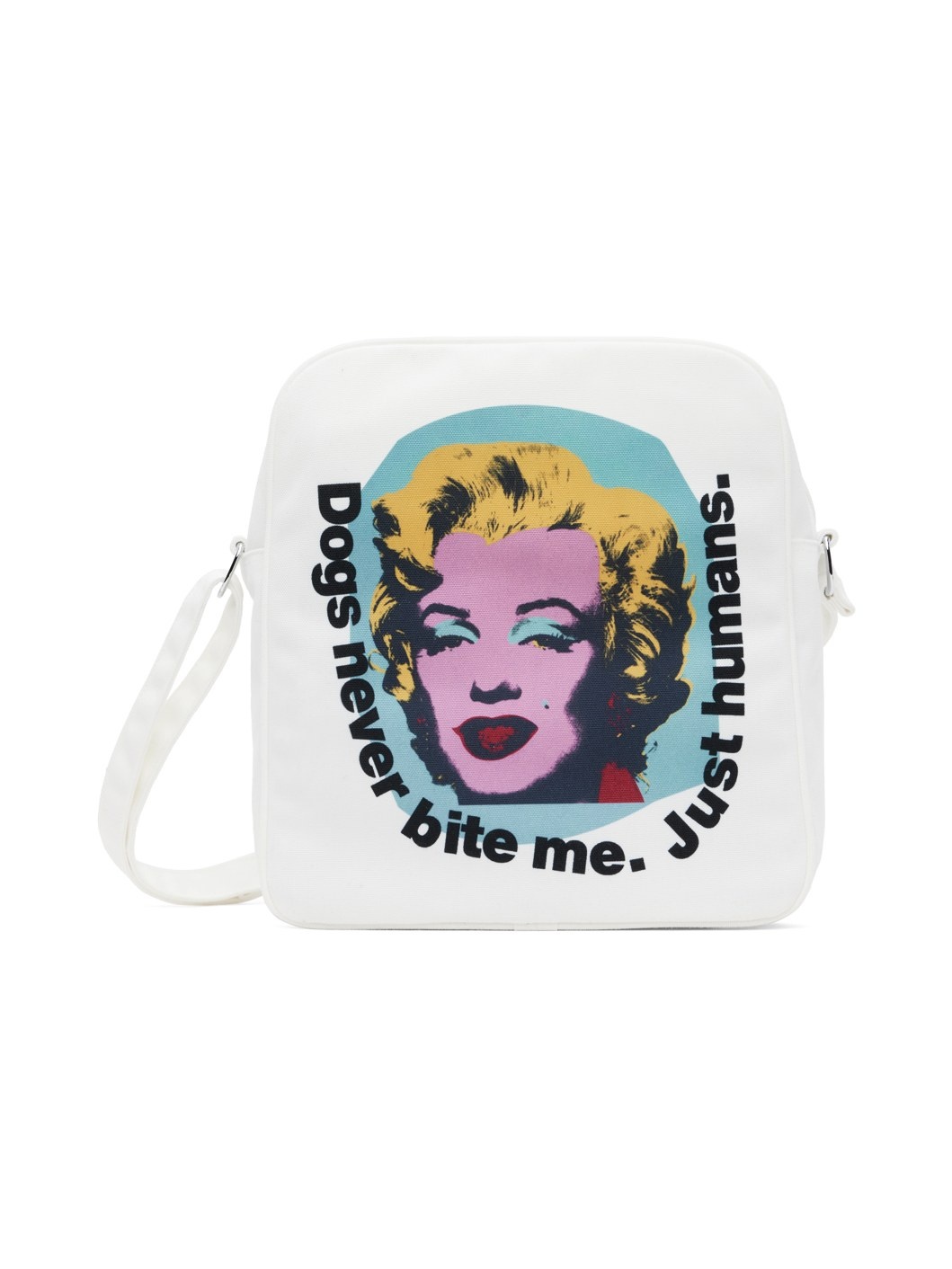 White Andy Warhol Print Messenger Bag - 1