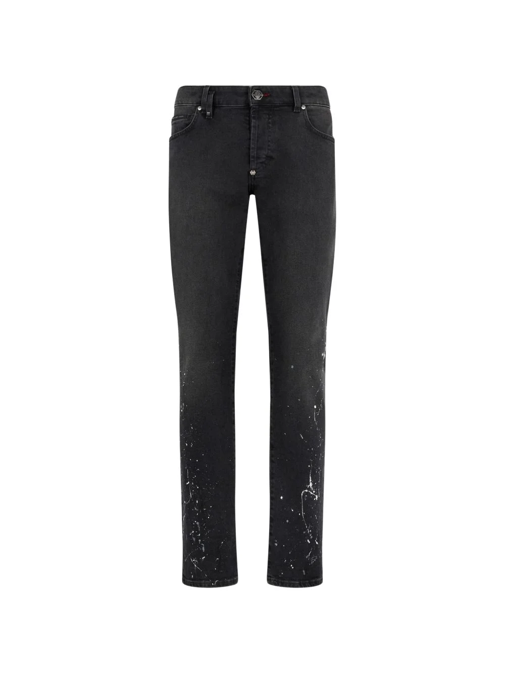 super straight cut paint jeans - 1