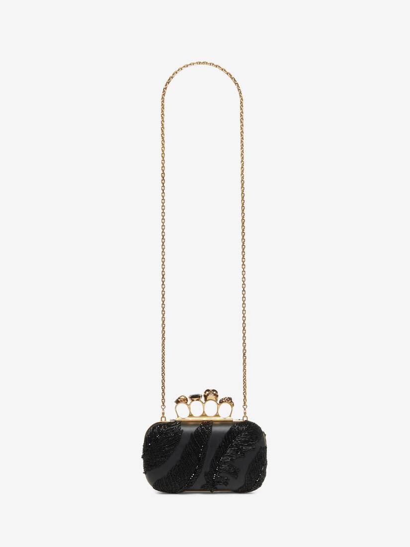 Women's Knuckle Clutch in Black - 6