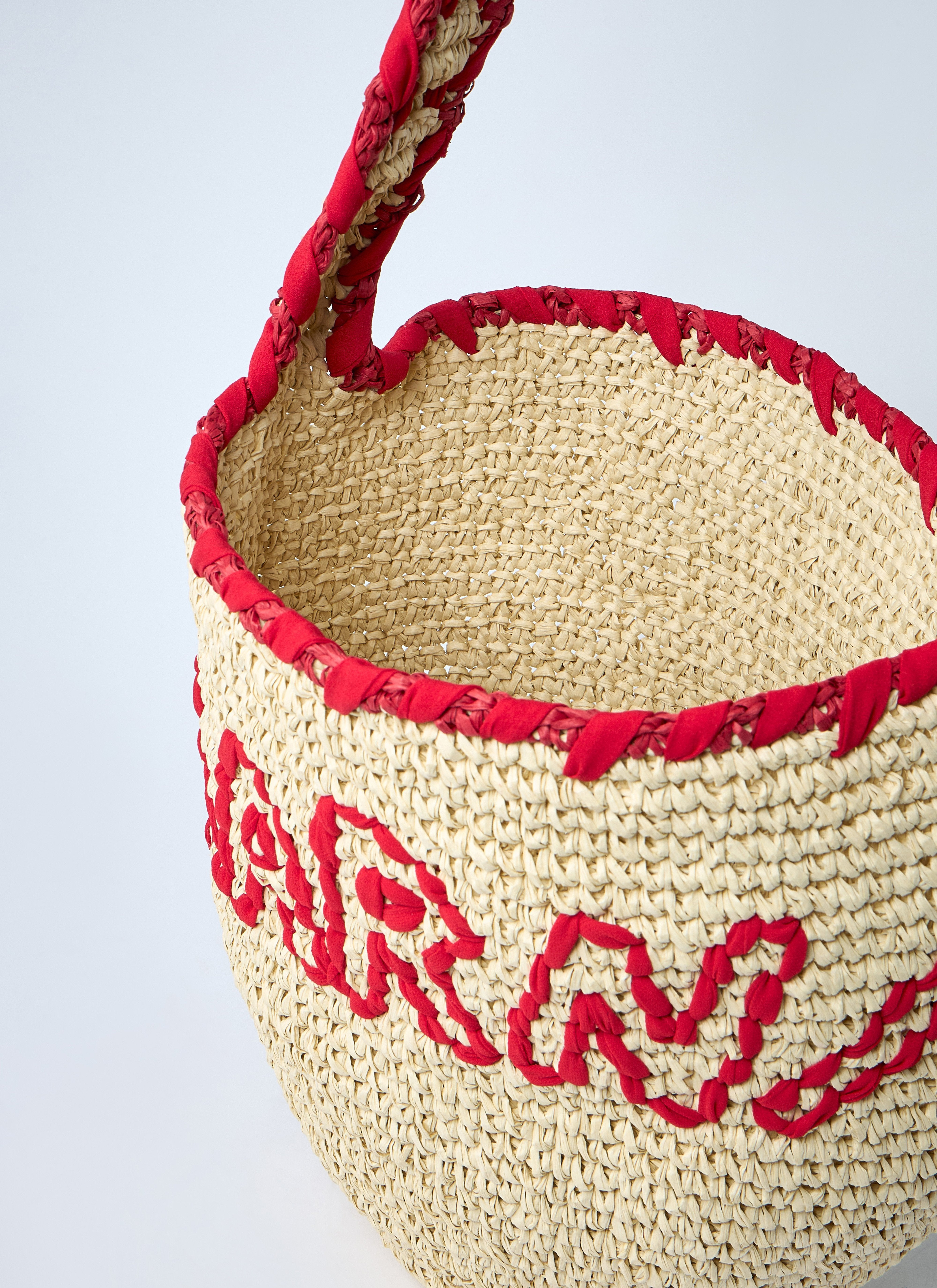 Marni Women Logo Motif Raffia Shoulder Bag - 6
