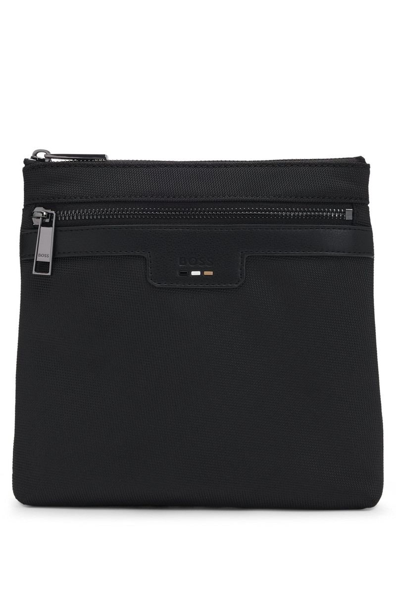STRUCTURED ENVELOPE BAG WITH SIGNATURE TRIMS - 1