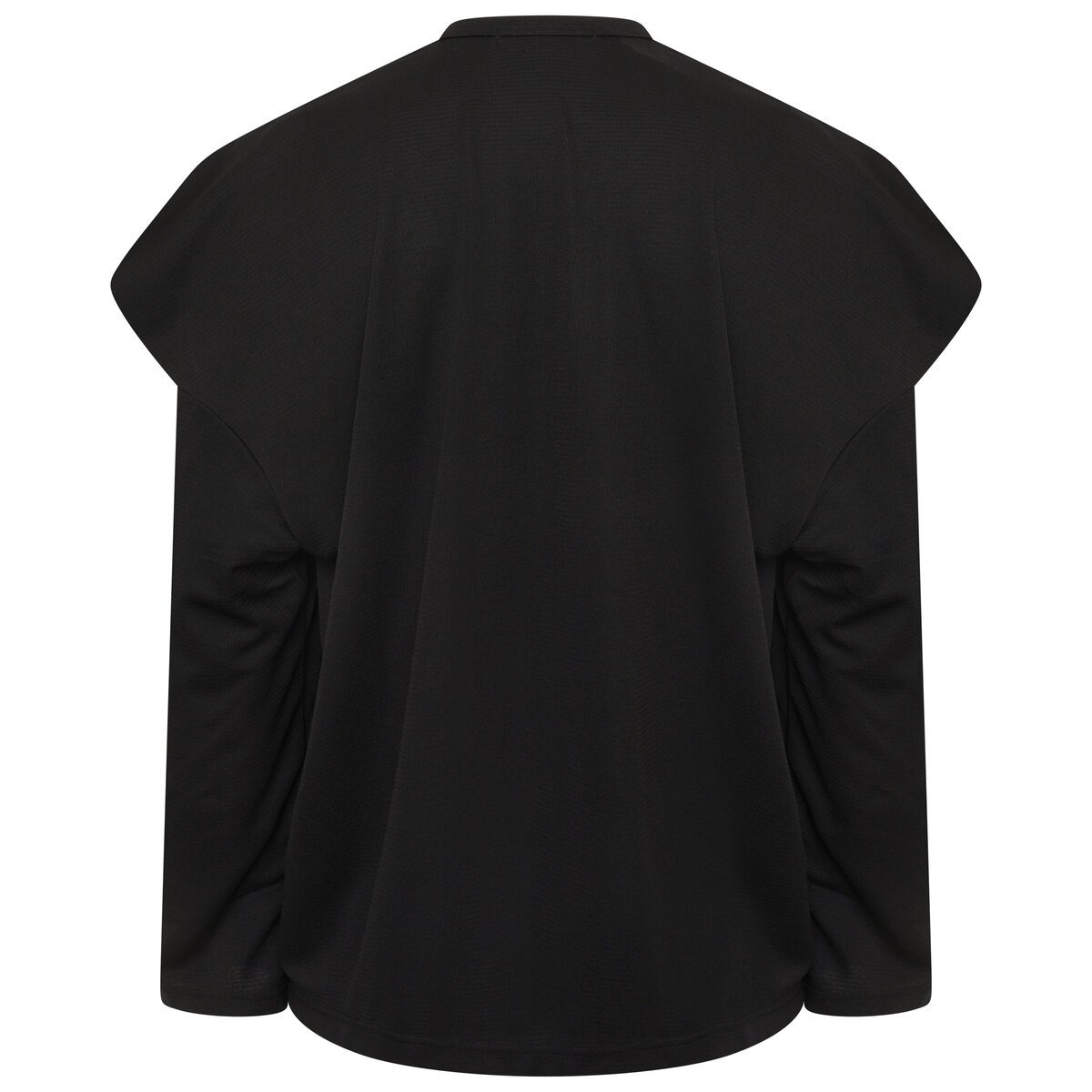 Extended Shoulder Longsleeve T-Shirt in Black - 2
