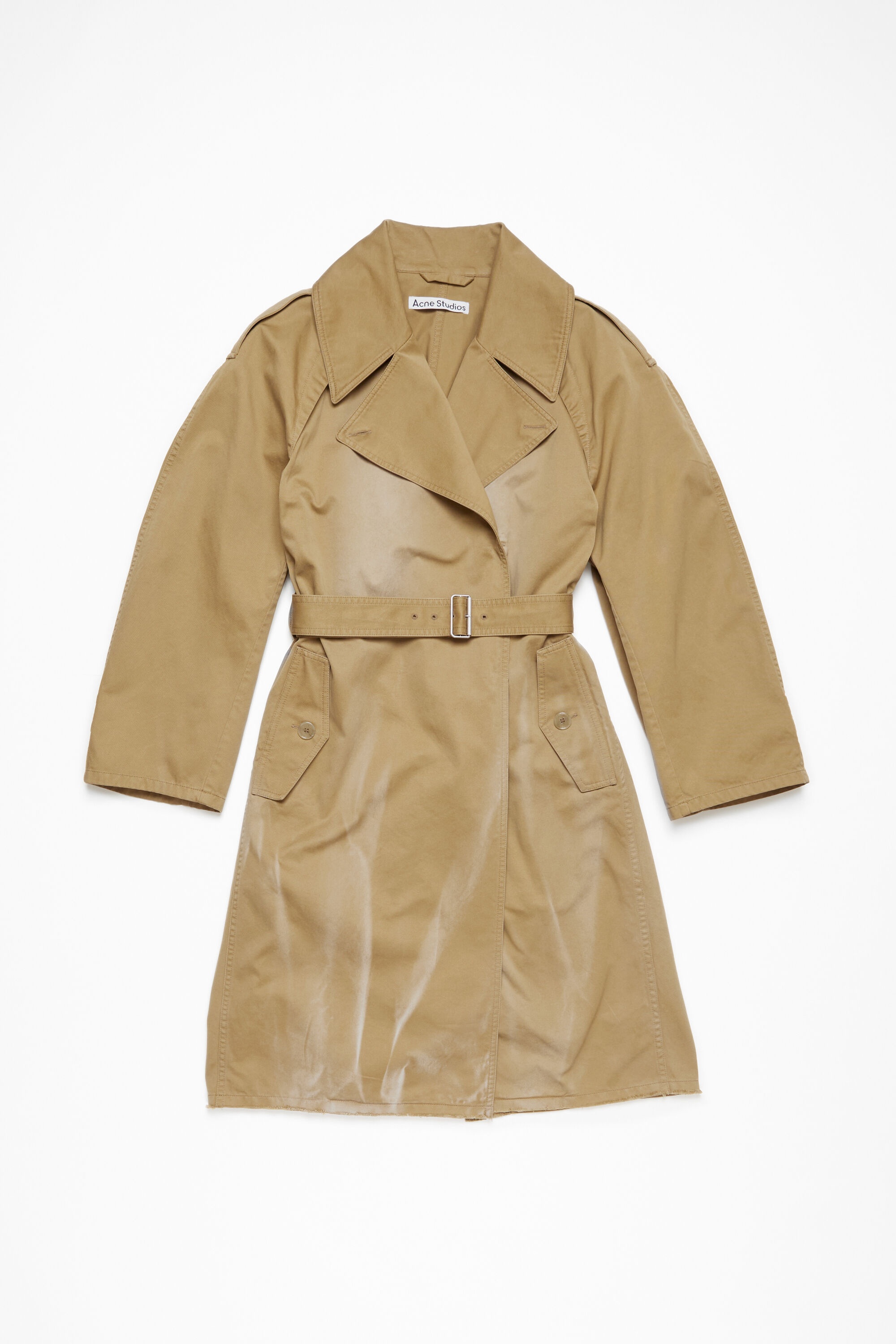 Belted coat - Mushroom beige - 8