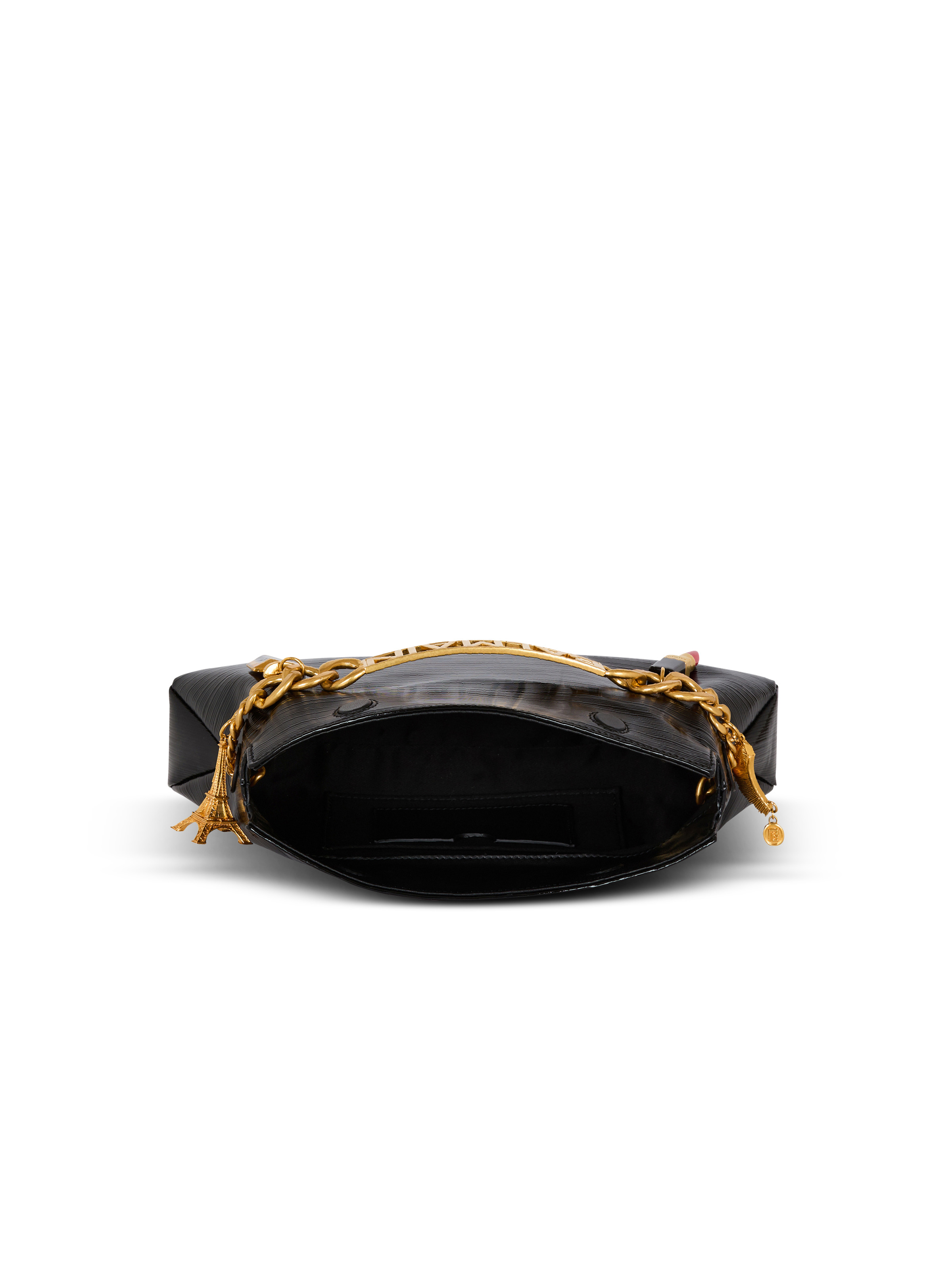 1945 Soft clutch in striped patent leather - 6