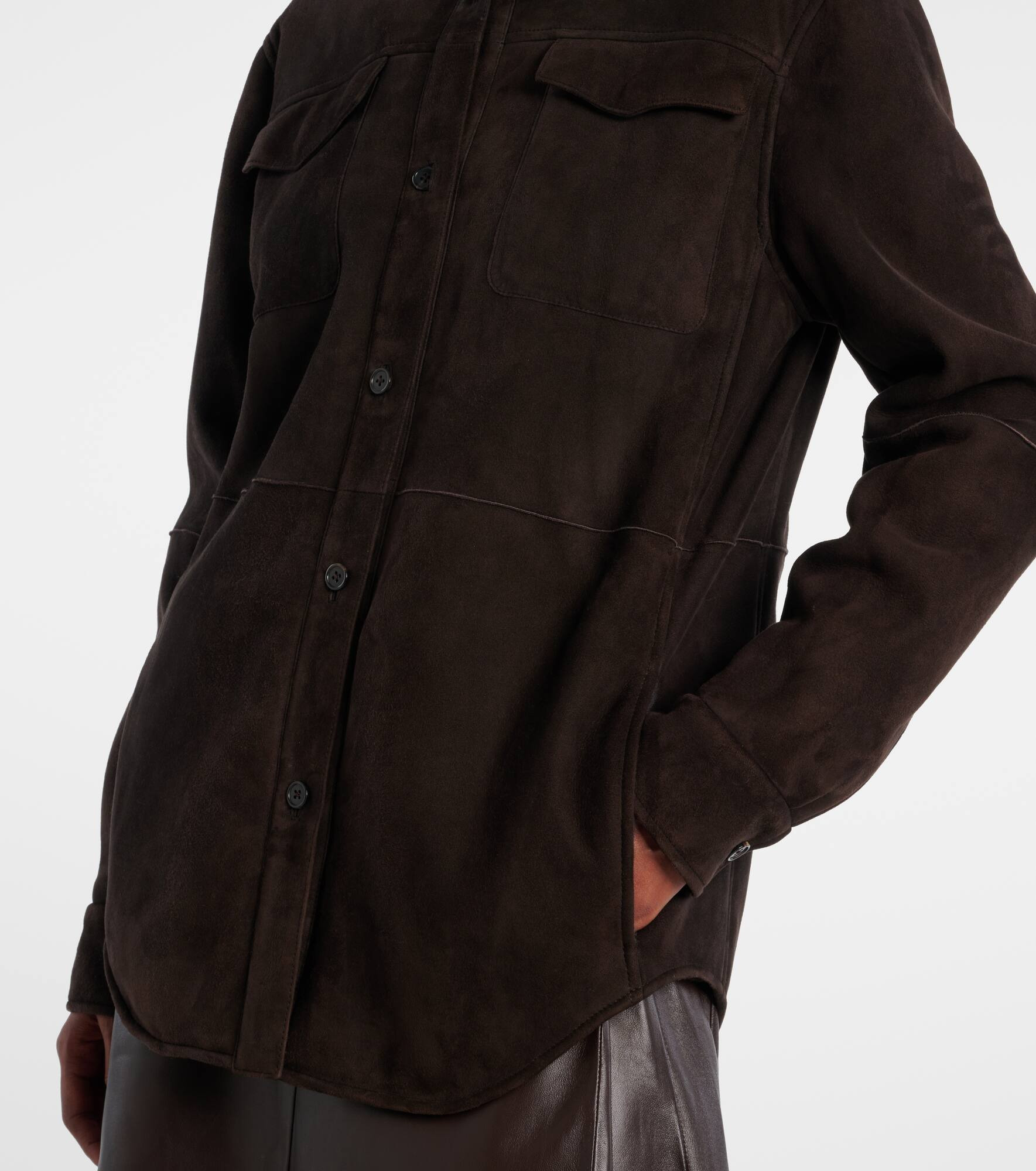 Gwena suede overshirt - 5