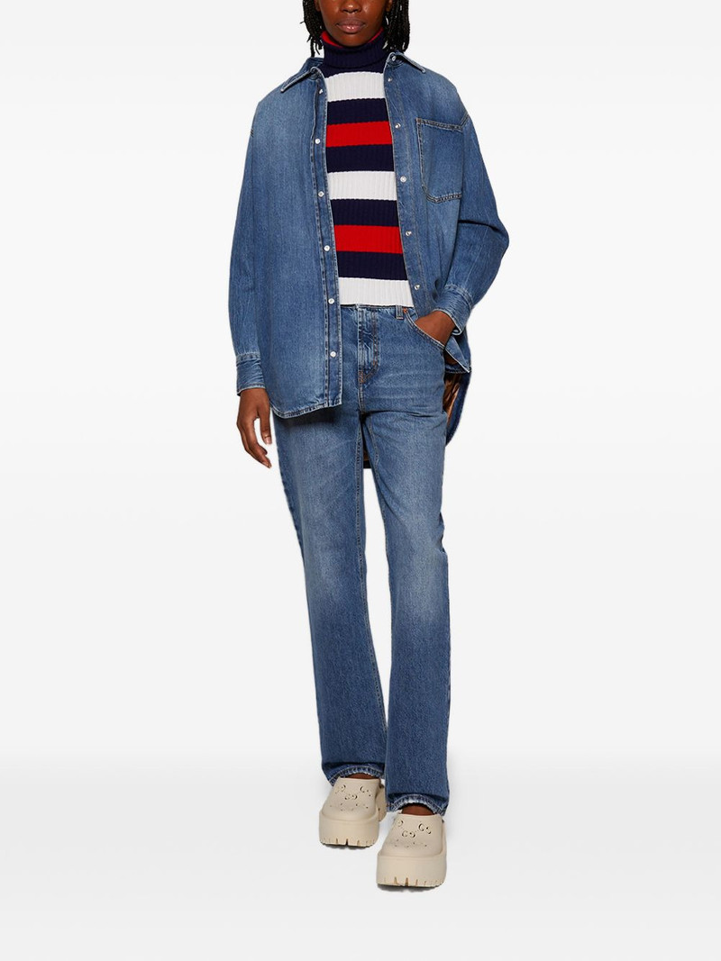 GUCCI striped roll-neck top outlook