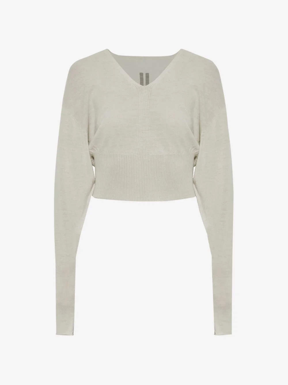 cropped V-neck sweater - 1