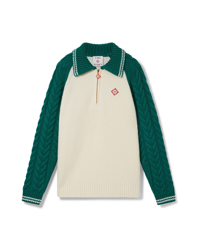 Cashmere Cable Knit Jumper | Casablanca Paris 1