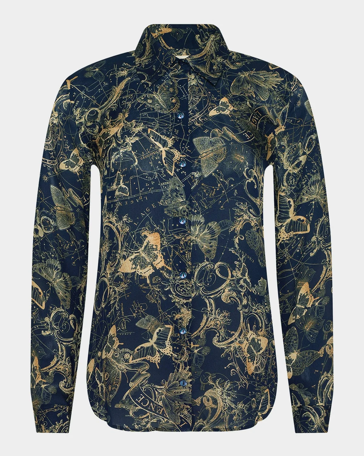 Nina Celestial Silk Blouse - 1