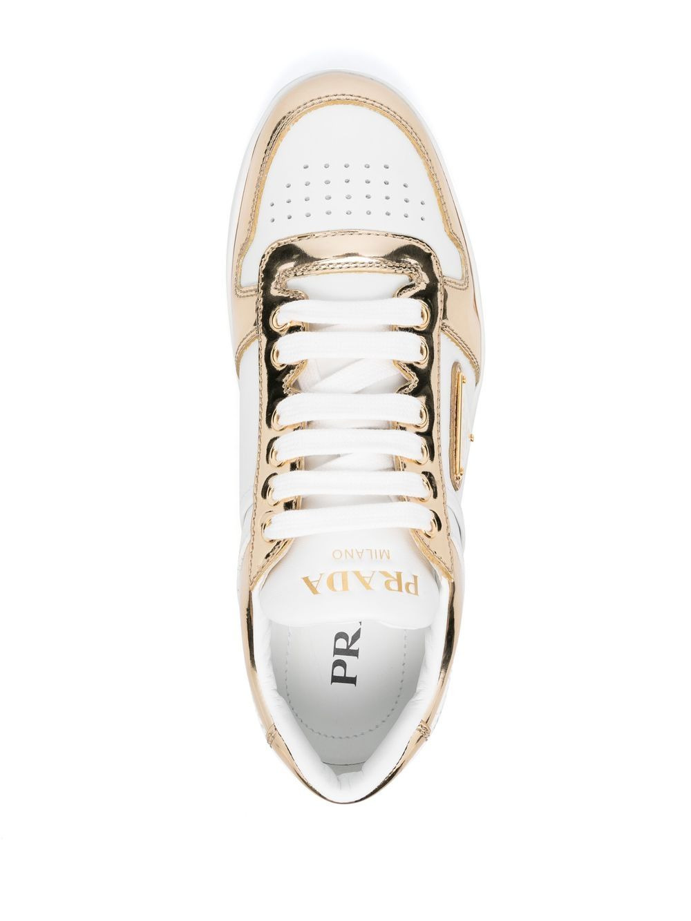 Downtown leather low-top sneakers - 4