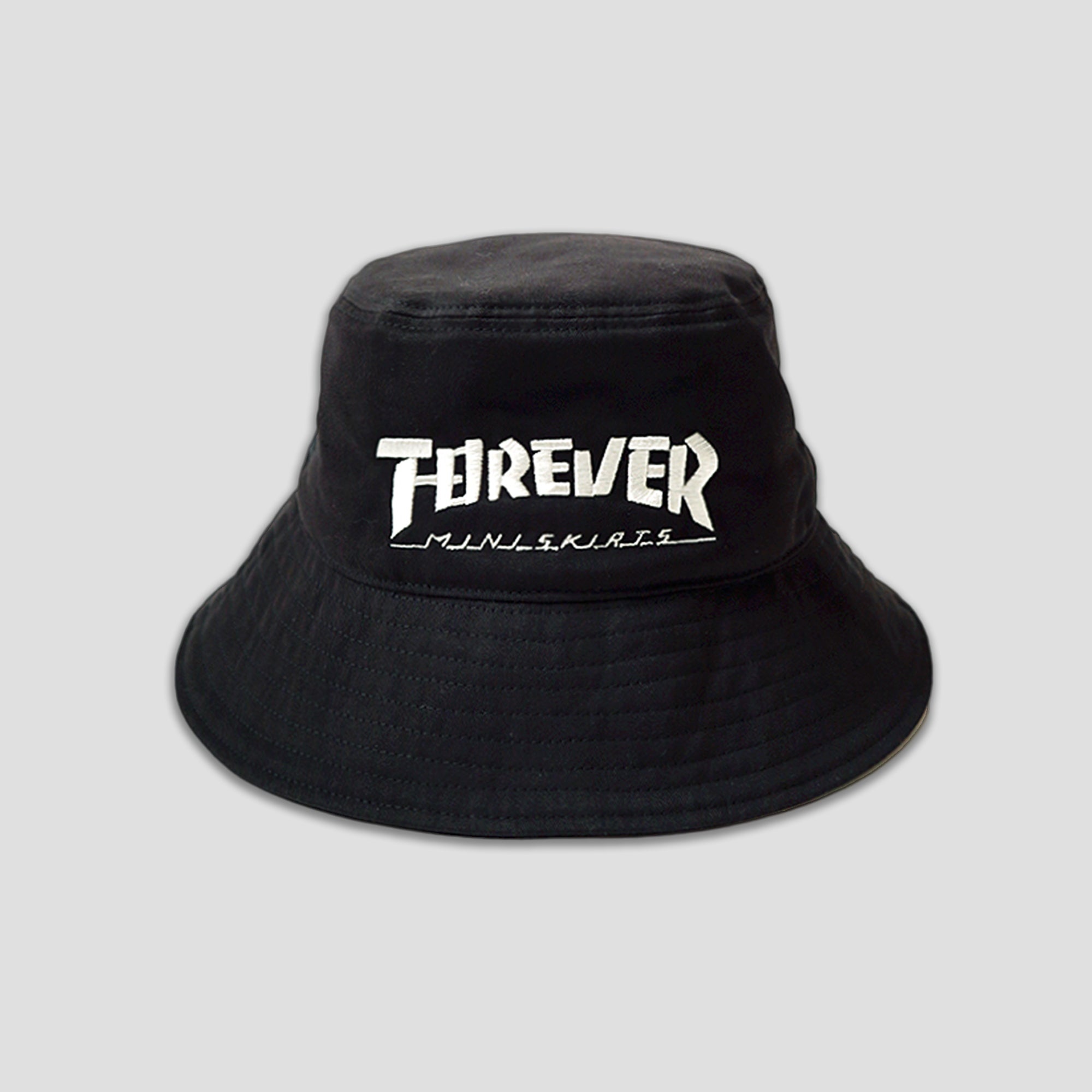 BRUSHED TWILL BUCKET HAT (LONG BRIM) - FOREVER MINI SKIRT - 1