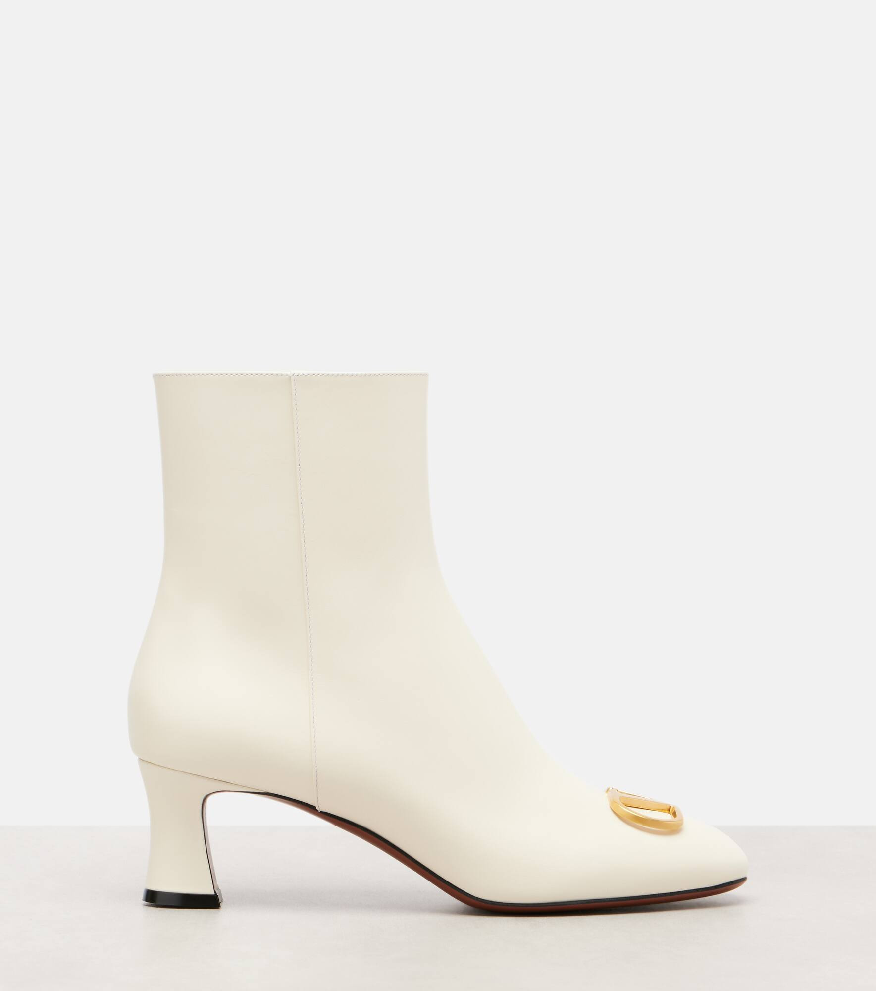 VLogo leather ankle boots - 4