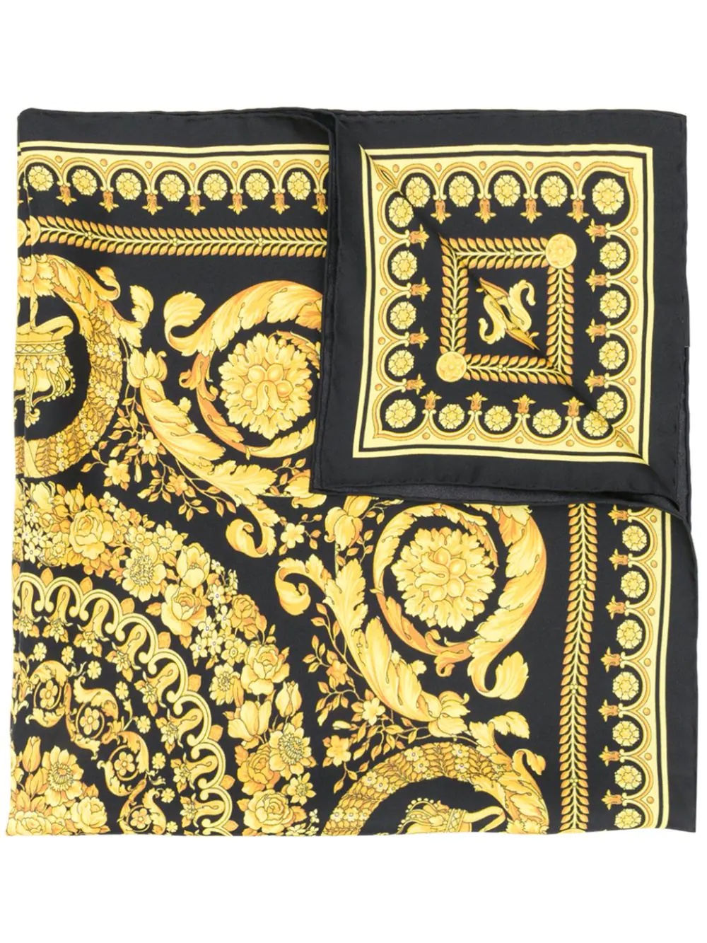 Barocco print scarf - 1