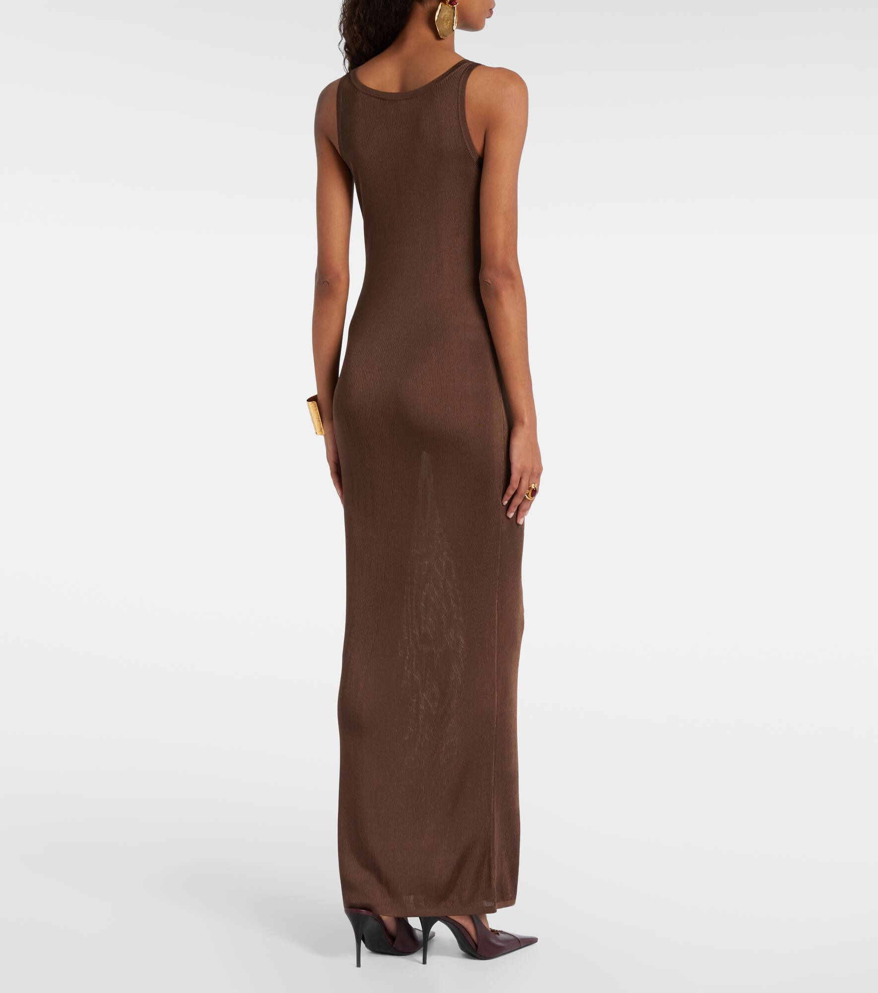 Ribbed-knit maxi dress - 3