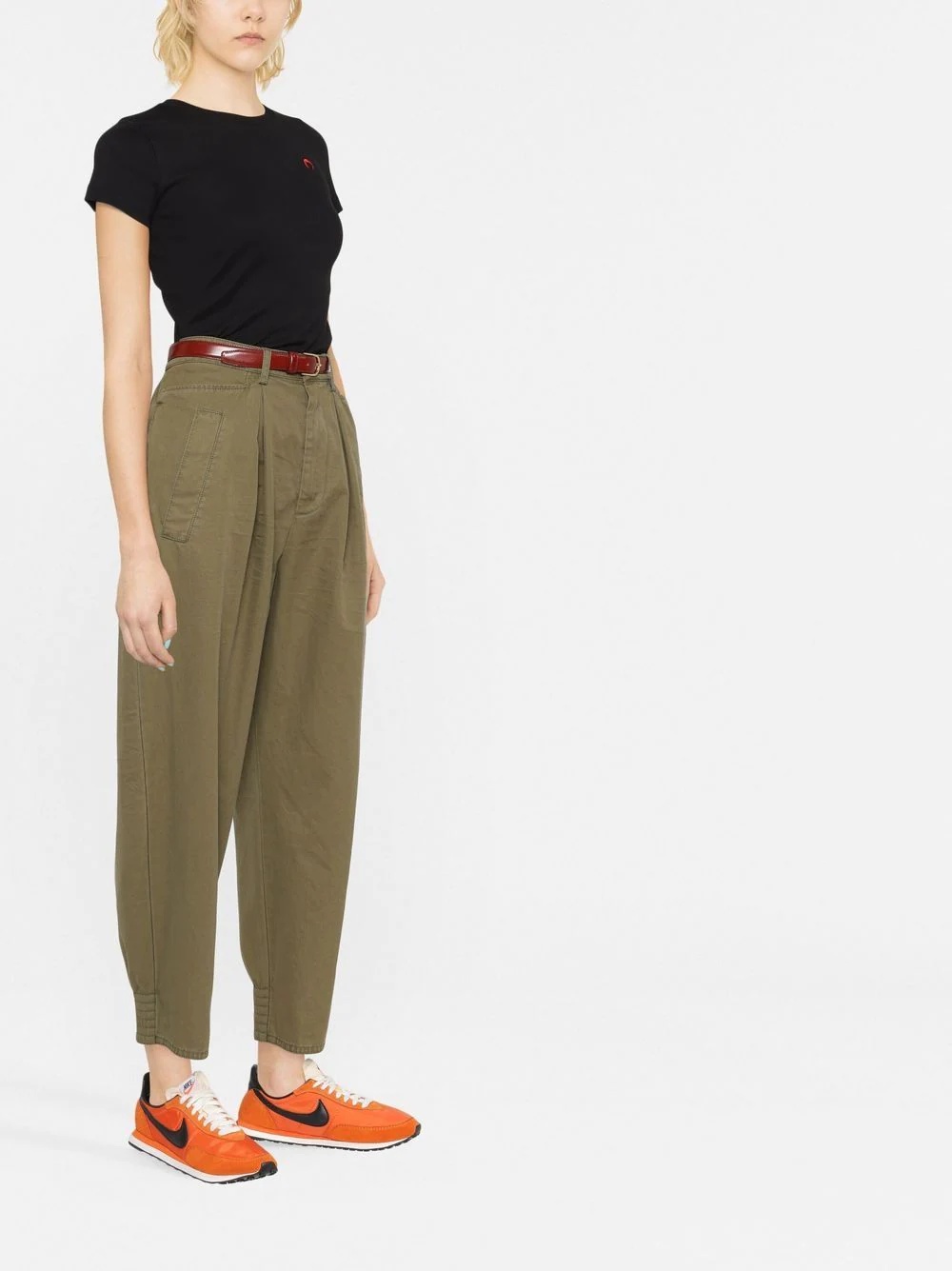 cotton tapered trousers - 3