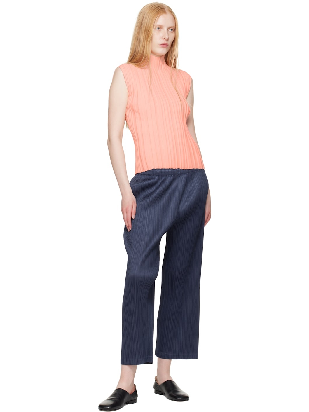 Navy Loop Trousers - 4