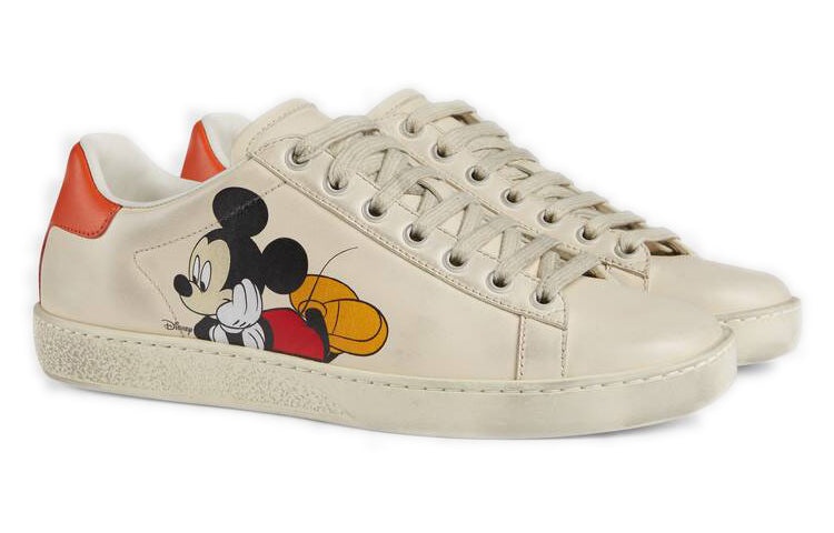 (WMNS) Disney x Gucci Ace Low 'Mickey Mouse - Ivory' 602129-AYO70-9591 - 2