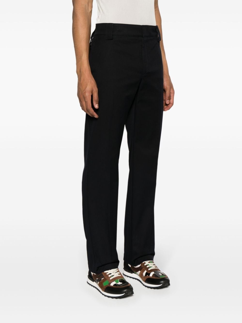 Rockstud straight tailored trousers - 3