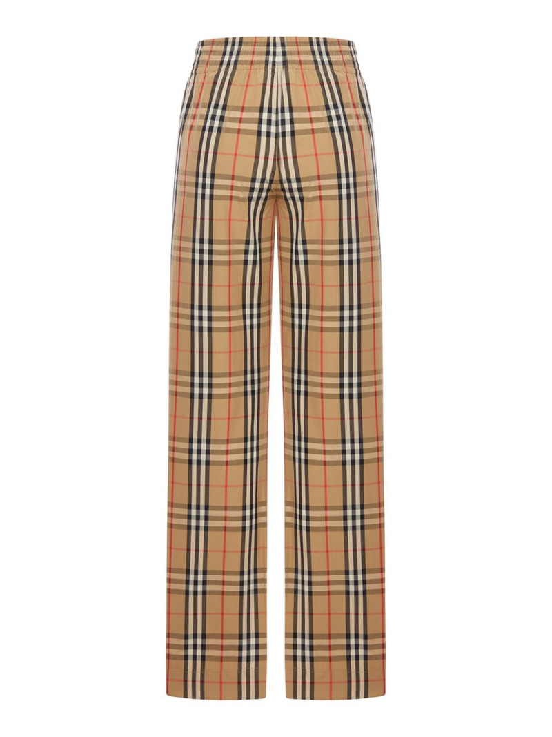 Burberry check elasticated-waist trousers outlook