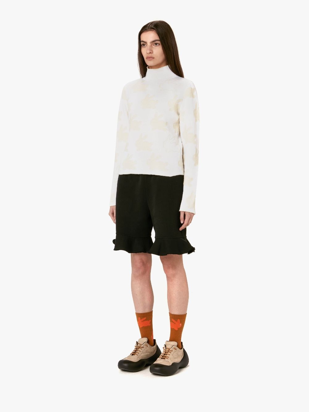 ALL OVER BUNNY TURTLENECK JUMPER - 4