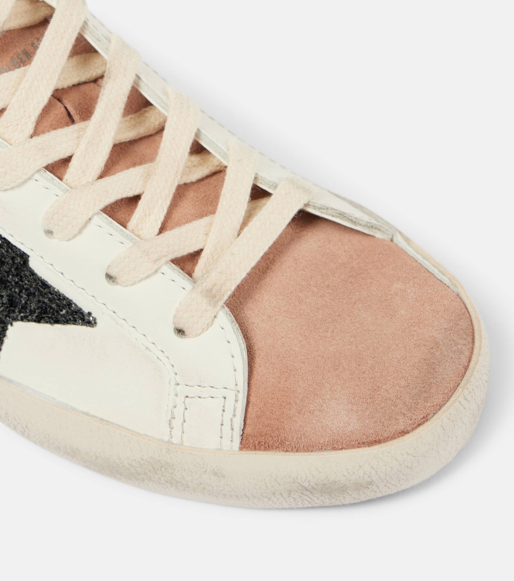 Super Star glitter leather sneakers - 5