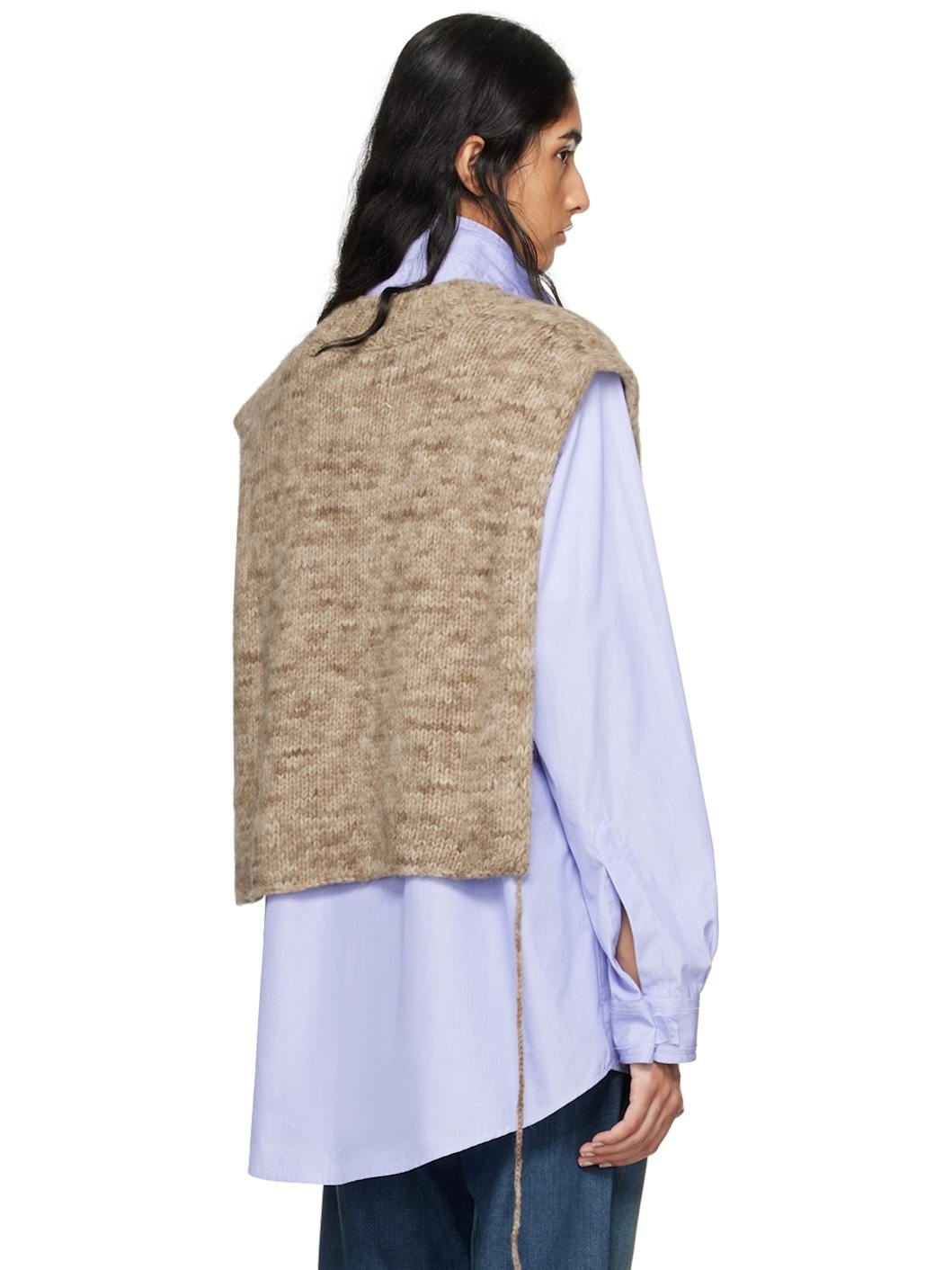 Beige Botanical Dye Vest - 3