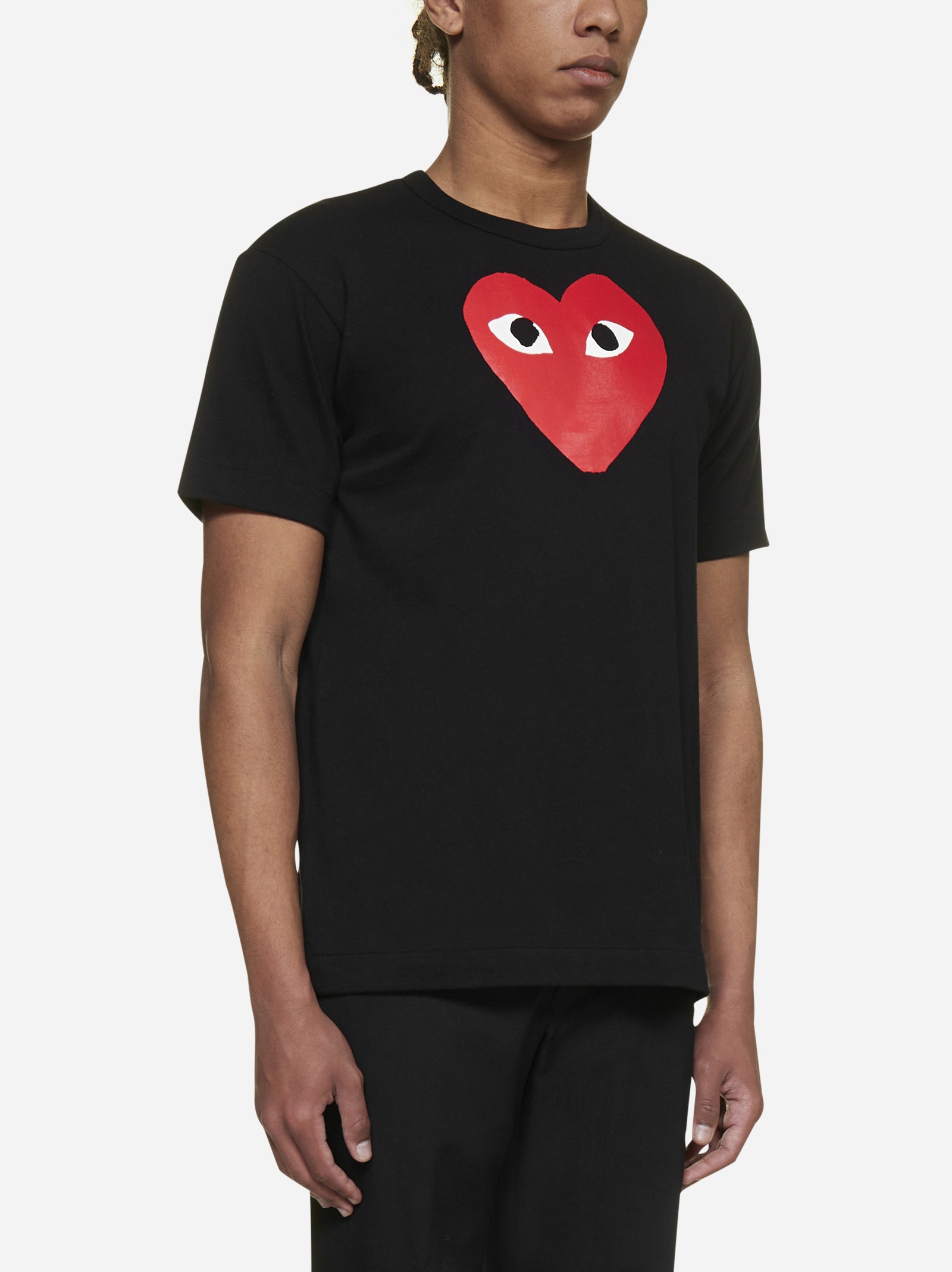 Heart logo print cotton t-shirt - 4