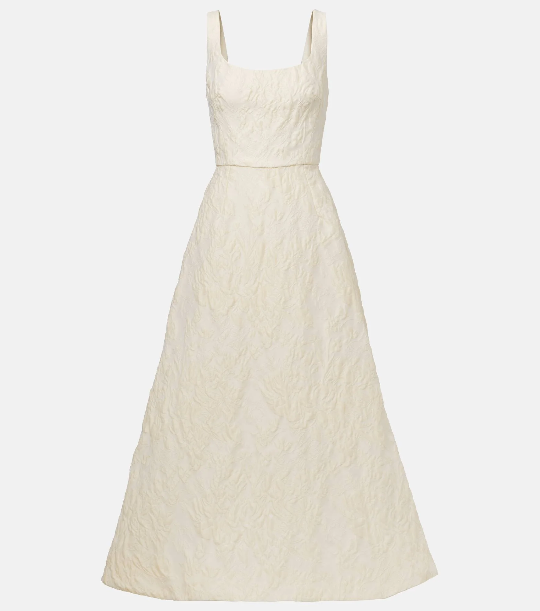 Floral jacquard gown - 1