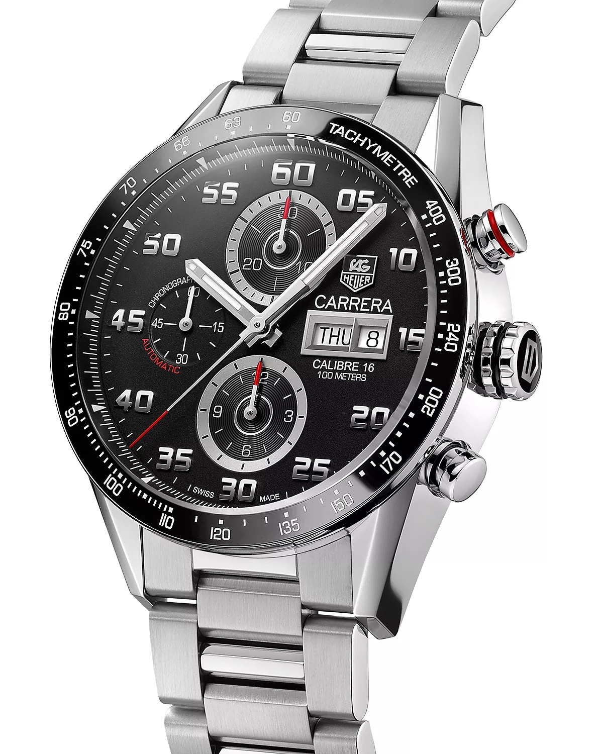 TAG Heuer Carrera Automatic Tachymeter Watch, 43mm - 4