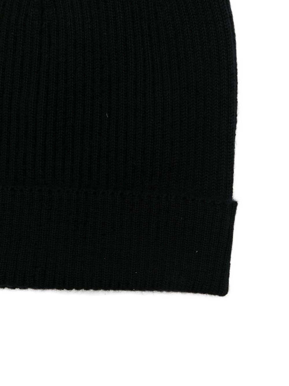ribbed cashmere beanie - 2
