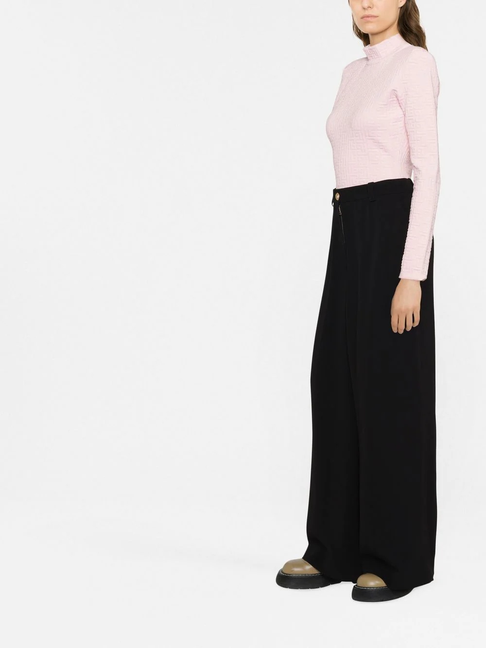 high-waisted palazzo pants - 4
