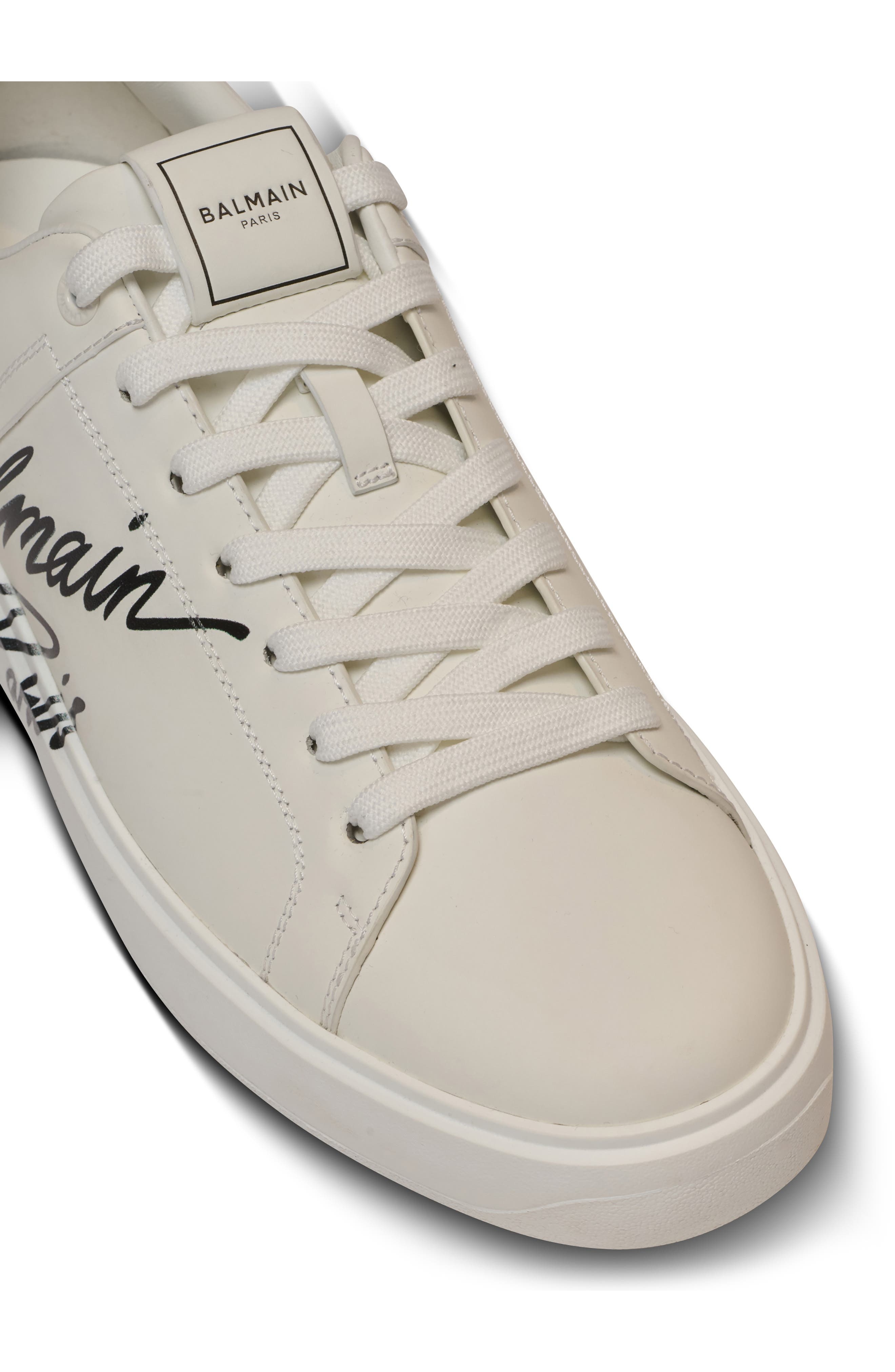 Balmain B-Court Low Top Sneaker in White at Nordstrom - 4